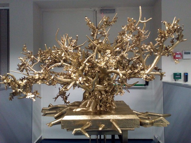 La sculpture réalisée de l’arbre en 3D