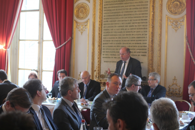 15 mars 2016 - Petit déjeuner organisé au Sénat