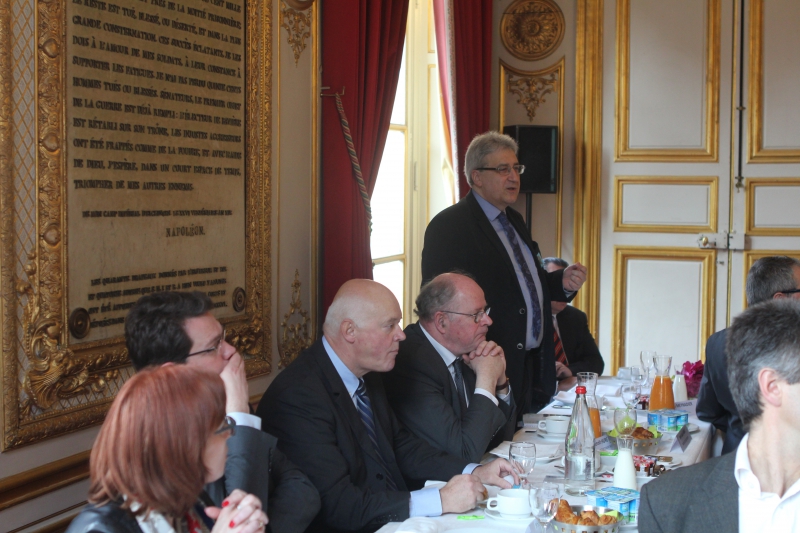 15 mars 2016 - Petit déjeuner organisé au Sénat