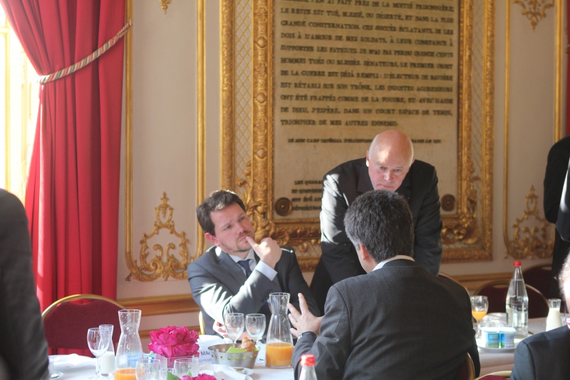 15 mars 2016 - Petit déjeuner organisé au Sénat