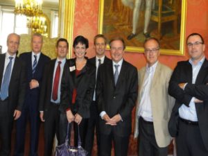 8 juin 2010 : petit-déjeuner du Club de l’Audace au Sénat avec Louis PETIET, président du Groupe Krief