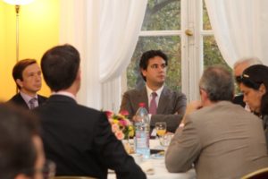 5 octobre 2011 : petit-déjeuner du Club de l’Audace à l’Assemblée nationale avec Axel DAUCHEZ, PDG de Deezer