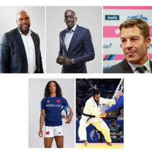 Petit déjeuner avec Jean-Marc MORMECK, Olivier NYOKAS, Thomas LOMBARD, Julie ANNERY et Helios LATCHOUMANAYA