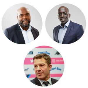 Petit déjeuner avec Jean-Marc MORMECK, Olivier NYOKAS et Thomas LOMBARD Petit déjeuner avec Jean-Marc MORMECK, Olivier NYOKAS et Thomas LOMBARD